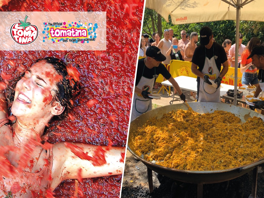1 DAY TOMATINA TICKETS FROM BARCELONA + PAELLA &amp; SANGRIA
